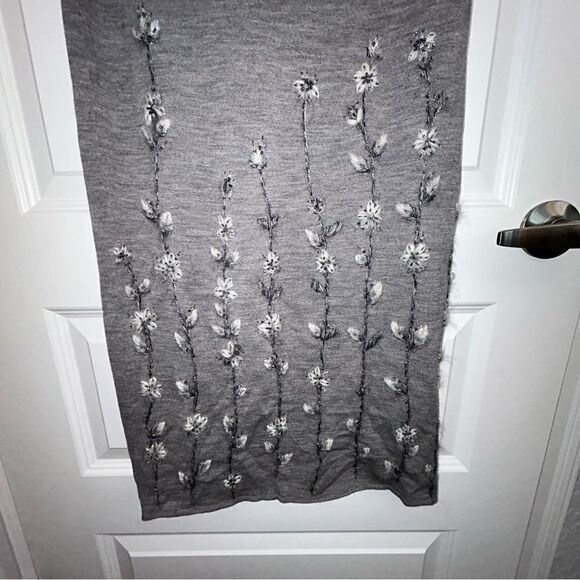 Rickie Freeman Terri Jon Knitwear Wool Embellished Sleeveless Bodycon Maxi Dress - Picture 2 of 5